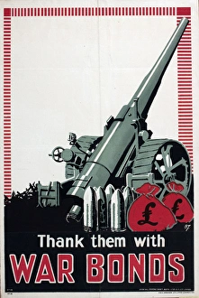 WW1 Poster, Thank them with War Bonds WW1 Poster, Thank them with War Bonds