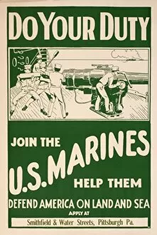 Join Gallery: WW1 recruitment poster, Join the US Marines