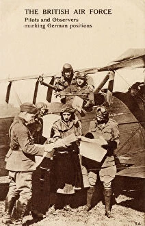 Gunner Gallery: WW1 - Royal Air Force - Pilots and Observers mark targets