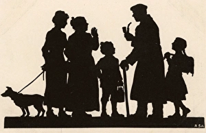 WW1 - Silhouette - A German soldier returning from the war WW1 - Silhouette - A German soldier returning from the war