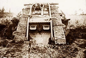 Holes Collection: WW1 Tank going through shell holes