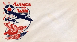WW2 - American Propaganda Envelope - Wings to Win WW2 - American Propaganda Envelope - Wings to Win