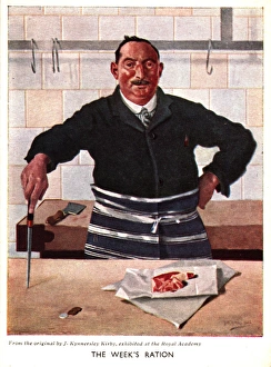 WW2 Christmas card, The Weeks Ration WW2 Christmas card, The Weeks Ration