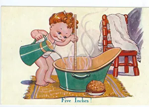 WW2 era - Comic Postcard - Five Inches WW2 era - Comic Postcard - Five Inches