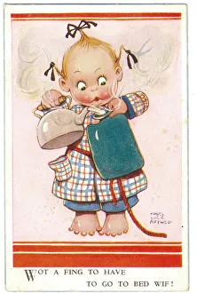 WW2 era - Comic Postcard - Wot a fing to have WW2 era - Comic Postcard - Wot a fing to have
