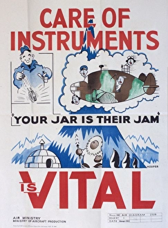 WW2 poster, Care of instruments is vital WW2 poster, Care of instruments is vital