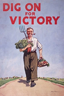 Produce Gallery: WW2 poster, Dig on for Victory