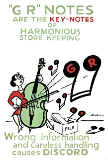 WW2 poster, G R Notes are the Key Notes WW2 poster, G R Notes are the Key Notes