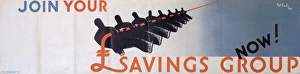 Pull Gallery: WW2 poster, Join your savings group, now
