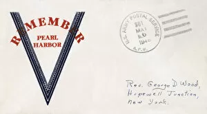Postmark Gallery: WW2 - Remember Pearl Harbour - Patriotic envelope