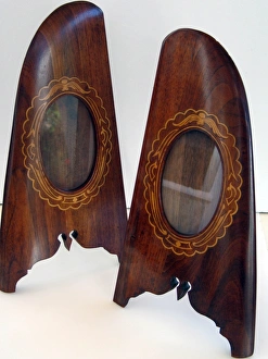 WWI mahogany photo frames made of propeller wood WWI mahogany photo frames made of propeller wood