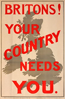 WWI Poster, Britons! Your Country Needs You WWI Poster, Britons! Your Country Needs You