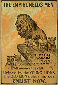 Australia Gallery: WWI Poster, The Empire Needs Men