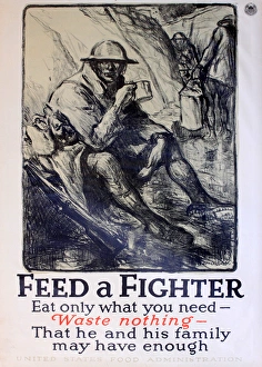 WWI Poster, Feed a Fighter WWI Poster, Feed a Fighter