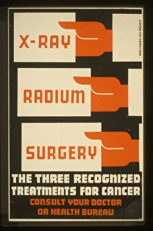 X-Ray, radium, surgery - the three recognized treatments for X-Ray, radium, surgery - the three recognized treatments for