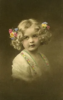 Young Austrian Girl with flowers in her hair Young Austrian Girl with flowers in her hair