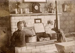 Fries Gallery: Young boy and hot fat fryers - Fish & Chip Shop, Morecambe