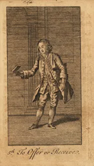 Young gentleman graciously offering/receiving Young gentleman graciously offering/receiving
