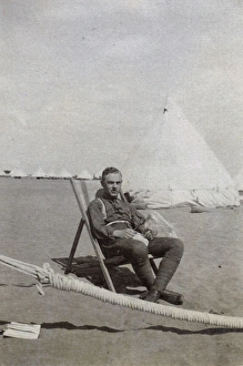 Young man of Royal Fusiliers in Egypt, WW1 Young man of Royal Fusiliers in Egypt, WW1