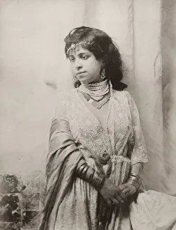 Young woman from North Africa, probably Algeria Young woman from North Africa, probably Algeria