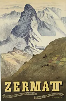 Zermatt Poster by Emil Aufdenblatten Zermatt Poster by Emil Aufdenblatten