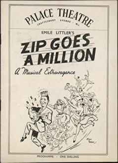 Zip Goes a Million theatre programme Zip Goes a Million theatre programme