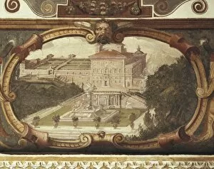 1576 Gallery: ZUCCHI, Paolo (16th c.). Sight of Villa Medici