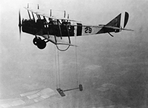 Langley Research Center Gallery: Curtiss JN-4 Jenny Aircraft With Model Wing Suspended