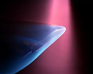 Langley Research Center Gallery: Shuttle Test Using Electron Beam