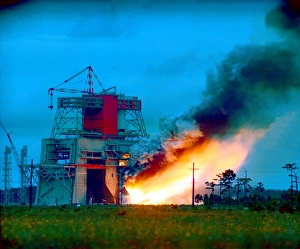Marshall Space Flight Center Gallery: Static Test Firing of Saturn V S-1C Stage