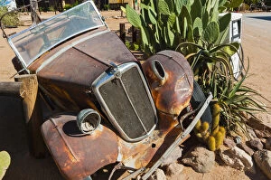 Images Dated 23rd January 2014: Abandoned car in Solitaire Village, Khomas