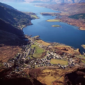 Images Dated 6th February 2014: Aerial image of Scotland, UK: the village of Ballachulish