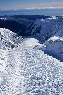 Images Dated 12th June 2009: Aerial view of Fox Glacier, Westland National