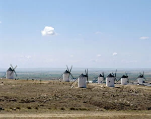Castile-La Mancha. Campo de Criptana. Landscape
