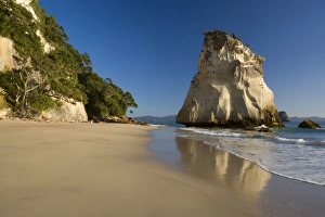 Cathedral Cove - cliffs and artfully sculpted rock formation at beach of Cathedral Cove Cathedral Cove - cliffs and artfully sculpted rock formation at beach of Cathedral Cove