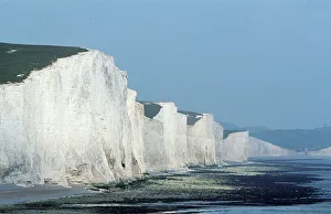 CHALK CLIFFS - Seven Sisters, white cliffs of dover. East Sussex