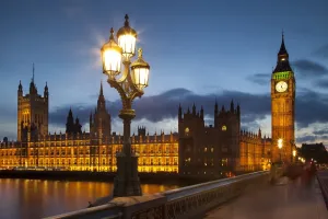 Big Ben and the Houses of Parliament Print from Westminster Bridge