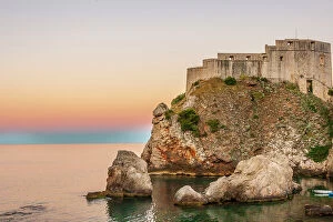 Dalmatian Gallery: Dubrovnik, Croatia. Fortress Lovrijenac on the Adriatic Sea