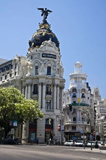 Europe, Spain, Madrid. Metropolis building