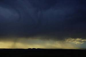 Evening rain storm in spring, over Hadrians Wall, view point Plenmeller Common, looking north towards wall Evening rain storm in spring, over Hadrians Wall, view point Plenmeller Common, looking north towards wall
