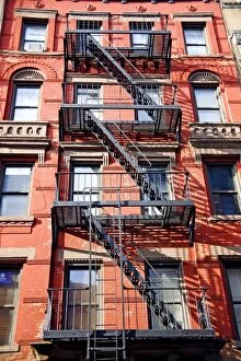 Images Dated 27th October 2008: Fire escape in New York, America Paul Brown