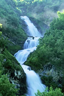 Gross Glockner National Park - mountain stream & cascading waterfall Gross Glockner National Park - mountain stream & cascading waterfall