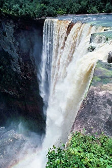 South America Collection: Kaieteur Waterfalls. Guyana South America. Fall's drop is 780 feet