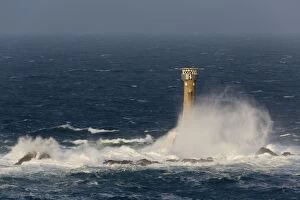 Longships Lighthouse - and sea spray