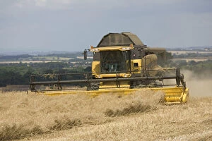 MAB-84 Combine harvesting in the village of Stanton