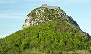 Outcrop Gallery: Montsegur Castle built on the remains of one of