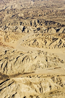 The Moon Valley from the air - landscape showing folded marbles gneisses The Moon Valley from the air - landscape showing folded marbles gneisses