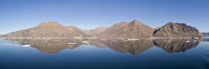 Mountain reflection panorama, Godthab Golf