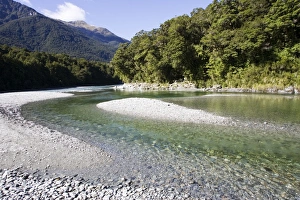 New Zealand - Haast River below Blue Pools Gates of Haast New Zealand - Haast River below Blue Pools Gates of Haast