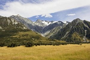New Zealand - snow covered mountains in Aoraki Mount Cook National Park New Zealand - snow covered mountains in Aoraki Mount Cook National Park